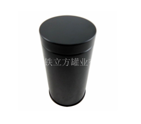 黑色圆罐